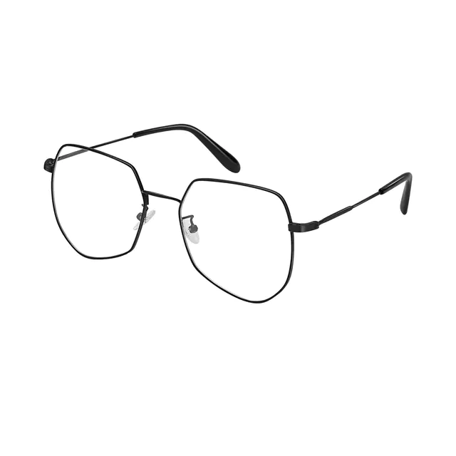 Geometric Black Eyeglasses