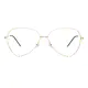 Geometric Gold Eyeglasses