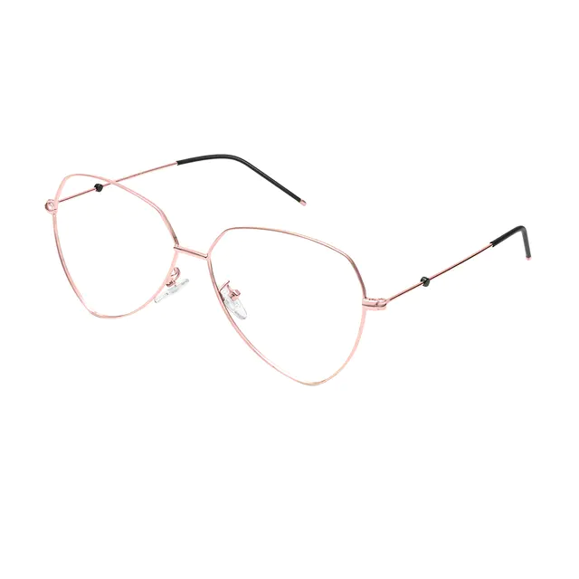 Geometric Rose Gold Eyeglasses
