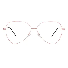 Geometric Rose Gold Eyeglasses