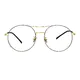Aviator Black/Gold Eyeglasses