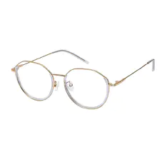 Round Gold Eyeglasses