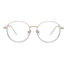 Round Gold Eyeglasses