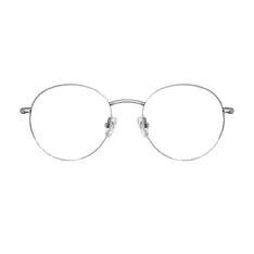 Oval Silver Eyeglasses