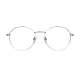 Oval Silver Eyeglasses