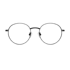 Oval Black Eyeglasses