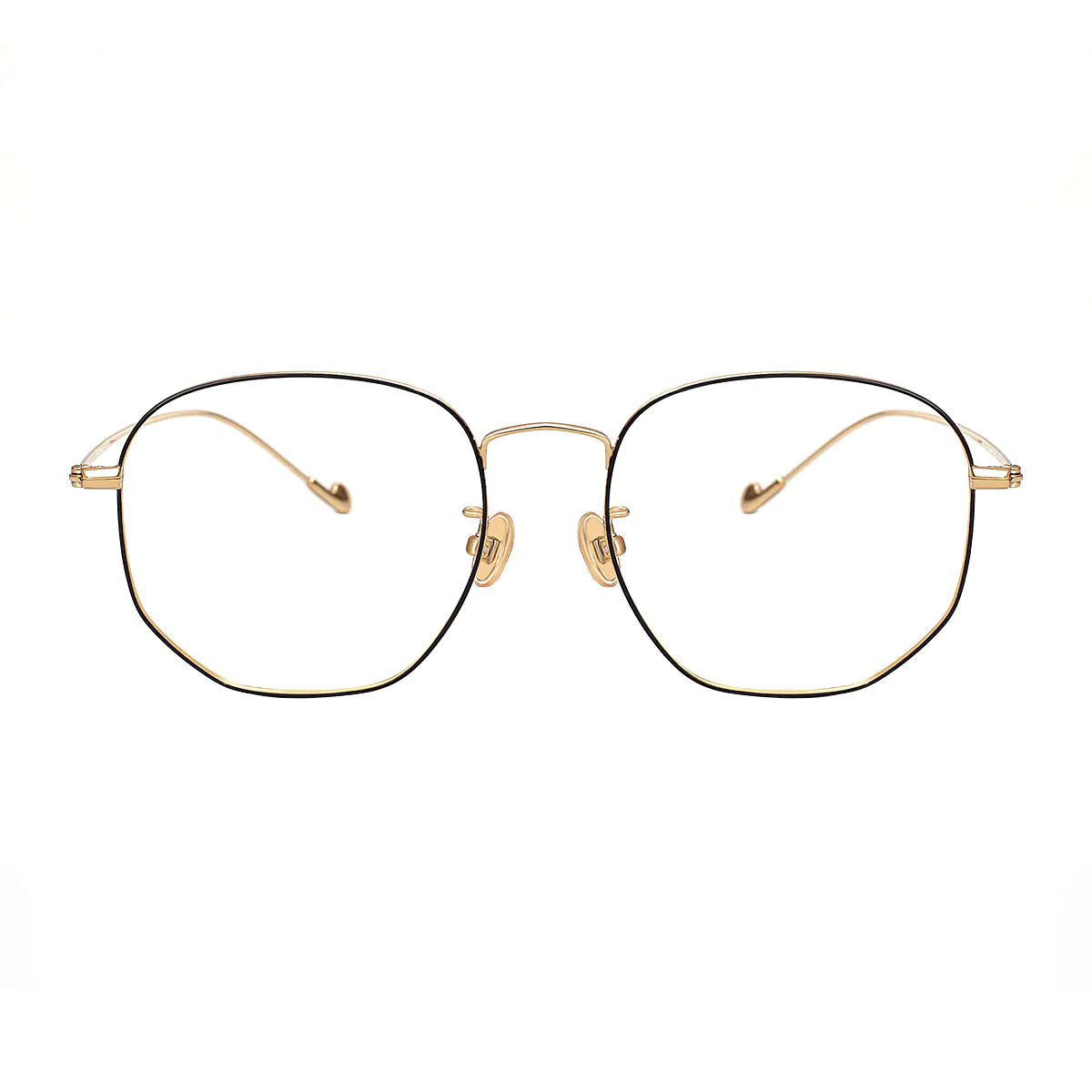 Rectangle Black/Gold Eyeglasses
