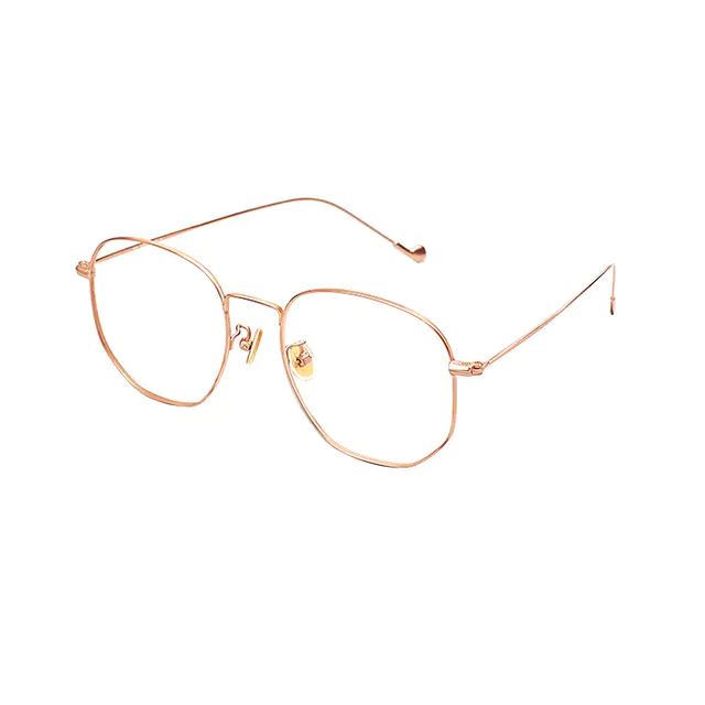 Rectangle Rose Gold Eyeglasses