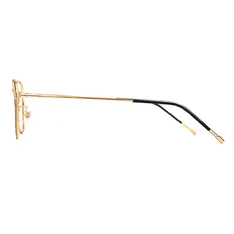 Rectangle Black/Gold Eyeglasses