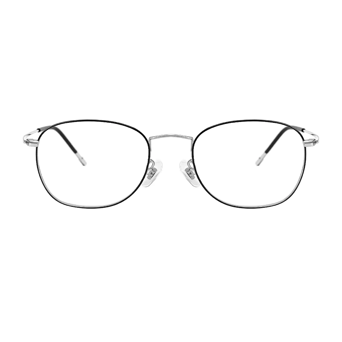 Rectangle Black/Silver Eyeglasses