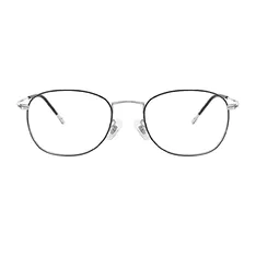 Rectangle Black/Silver Eyeglasses
