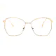Geometric Gold Eyeglasses