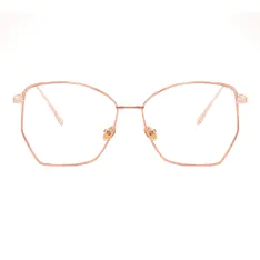 Geometric Rose Gold Eyeglasses