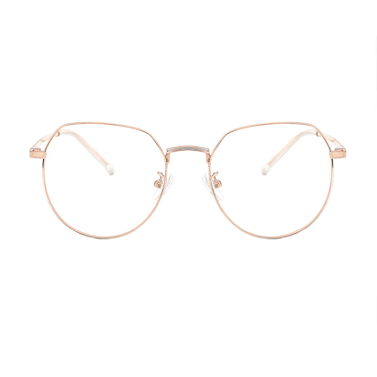 Oval Rose Gold Eyeglasses