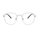 Oval Silver Eyeglasses