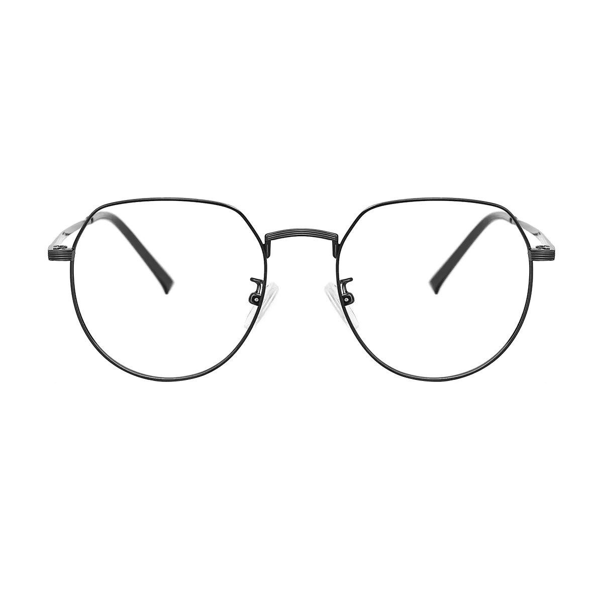 Oval Black Eyeglasses
