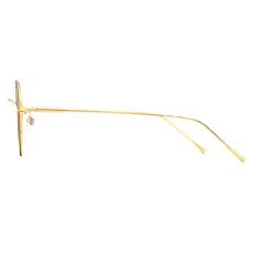 Round Black/Gold Eyeglasses