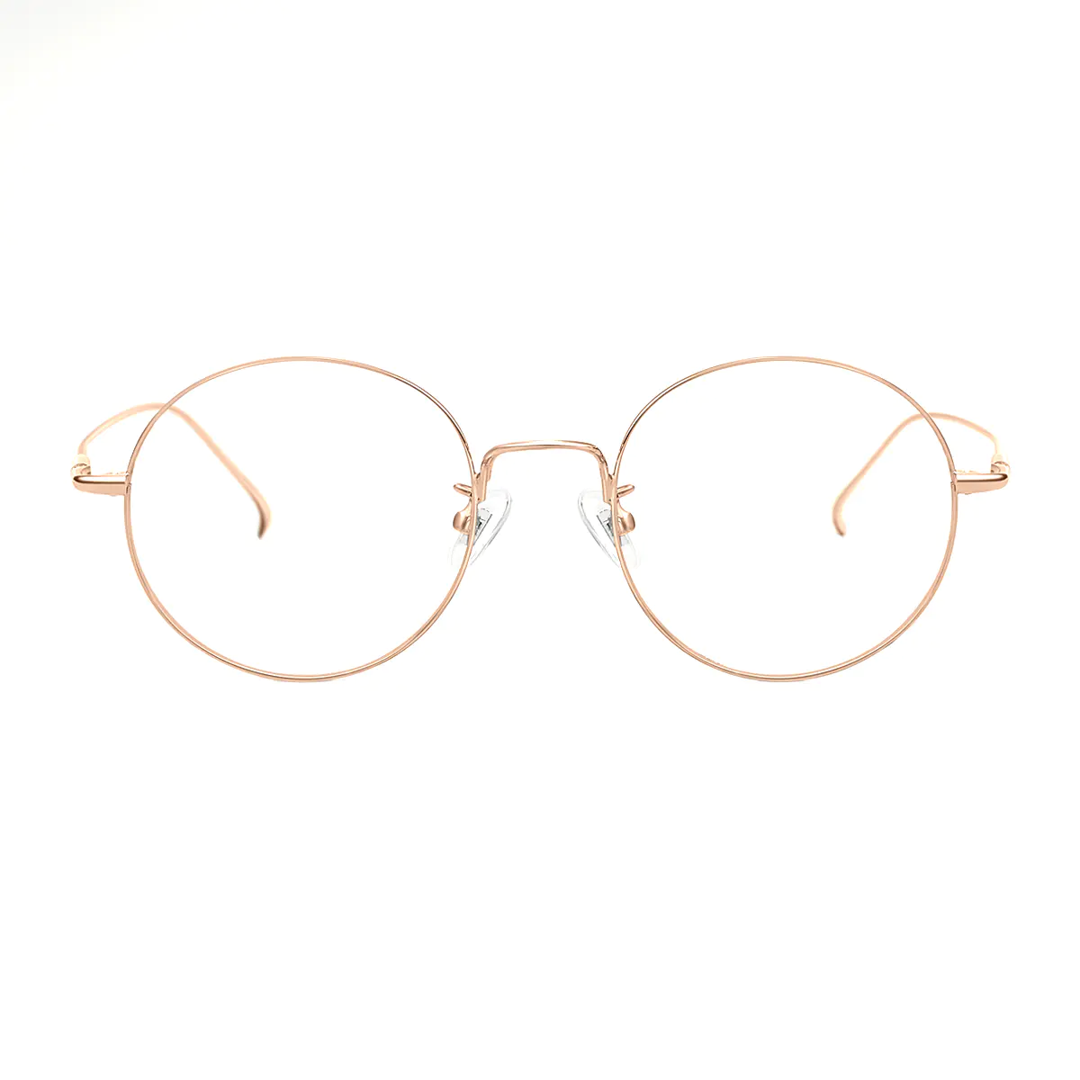 Round Rose Gold Eyeglasses