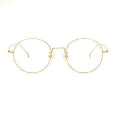 Round Gold Eyeglasses