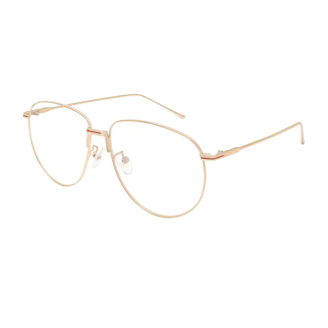Aviator Rose Gold Eyeglasses