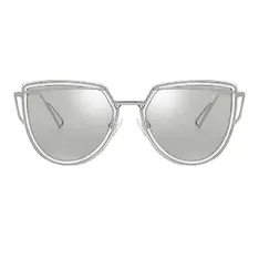 Cat-eye Silver Sunglasses
