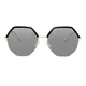 Geometric Black/Gold Sunglasses