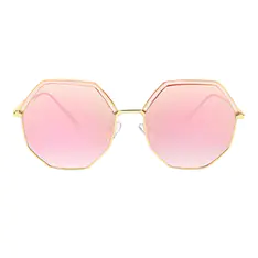 Geometric Gold Sunglasses
