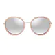 Geometric Transparent Pink Sunglasses