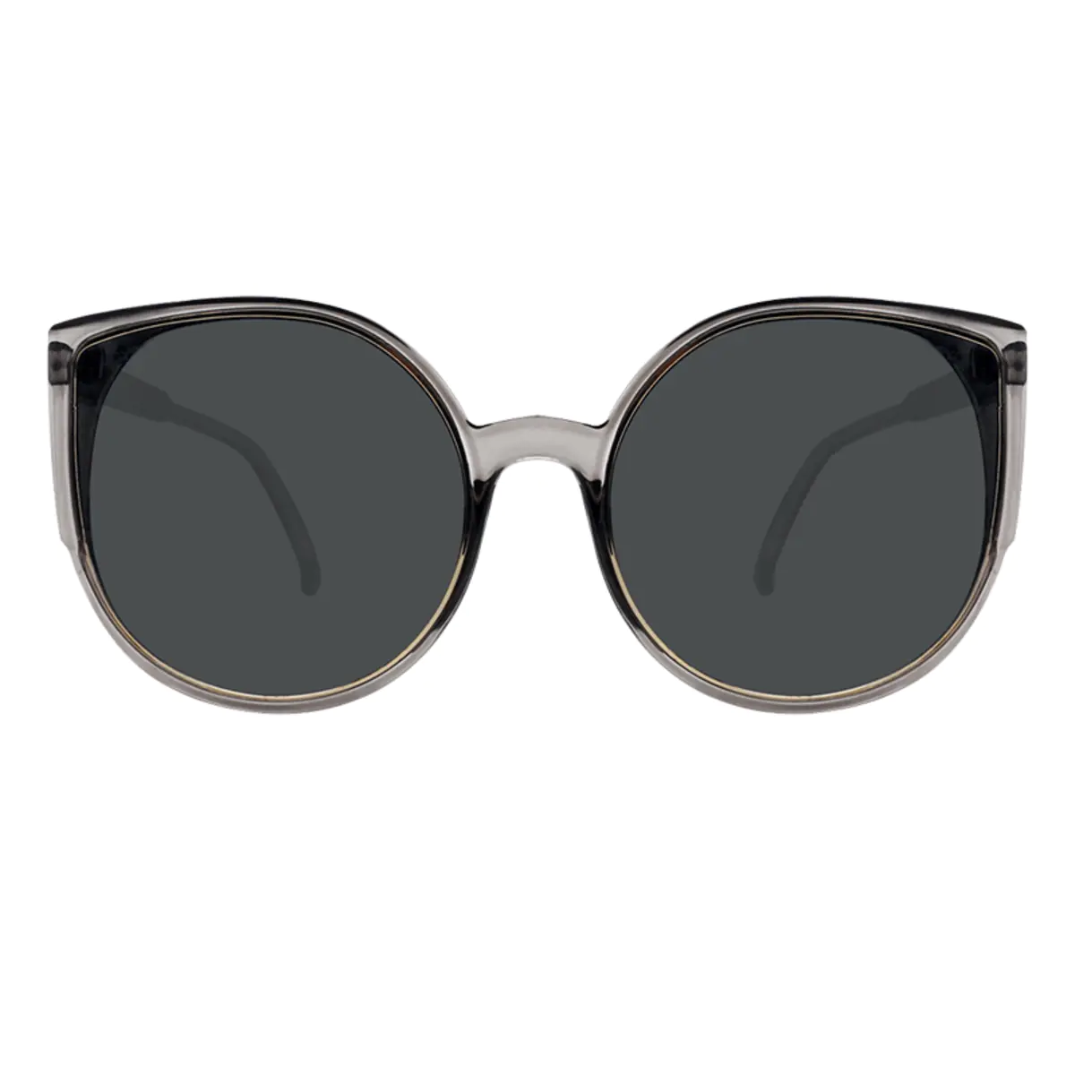 Cat-eye Transparent Gray Sunglasses