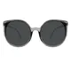 Cat-eye Transparent Gray Sunglasses
