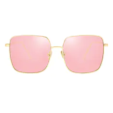 Geometric Gold Sunglasses