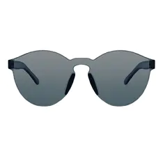 Round Transparent Gray Sunglasses
