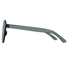 Round Transparent Gray Sunglasses