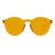 Round Transparent Orange Sunglasses