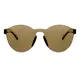 Round Transparent Brown Sunglasses