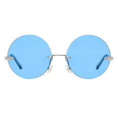 Round Silver Sunglasses