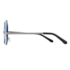 Round Silver Sunglasses