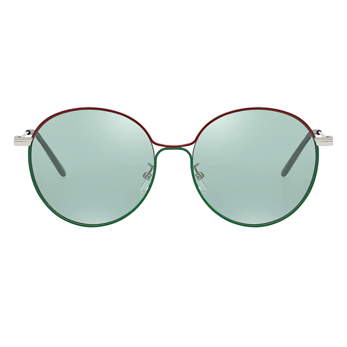 Round Green Sunglasses