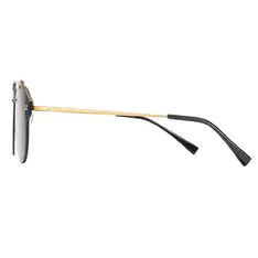 Aviator Black/Gold Sunglasses