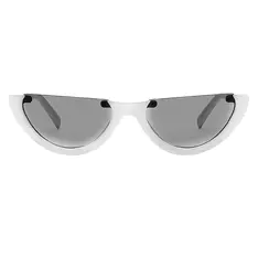 Cat-eye White Sunglasses