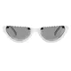 Cat-eye White Sunglasses