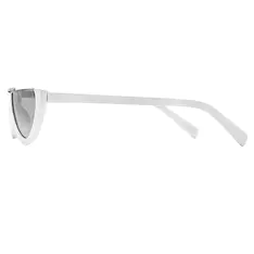Cat-eye White Sunglasses
