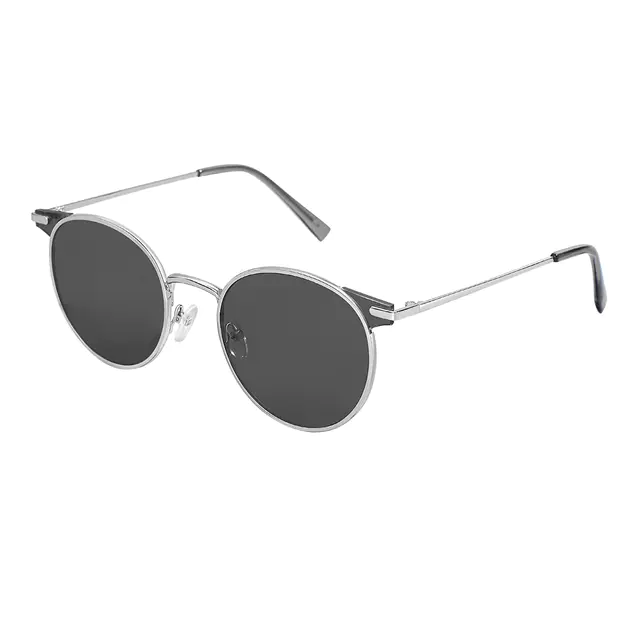 Round Silver Sunglasses