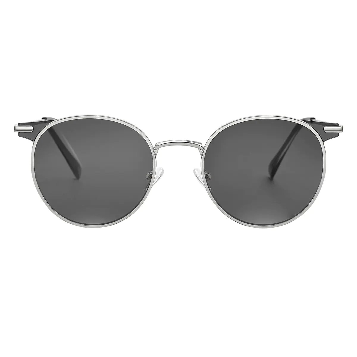 Round Silver Sunglasses