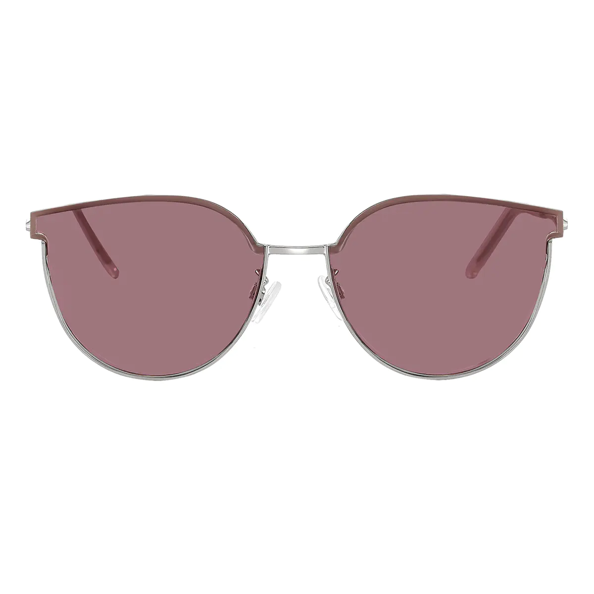 Cat-eye Silver Sunglasses
