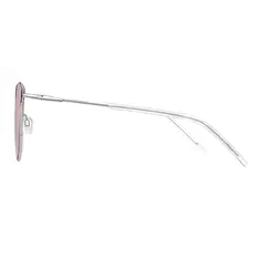 Cat-eye Silver Sunglasses