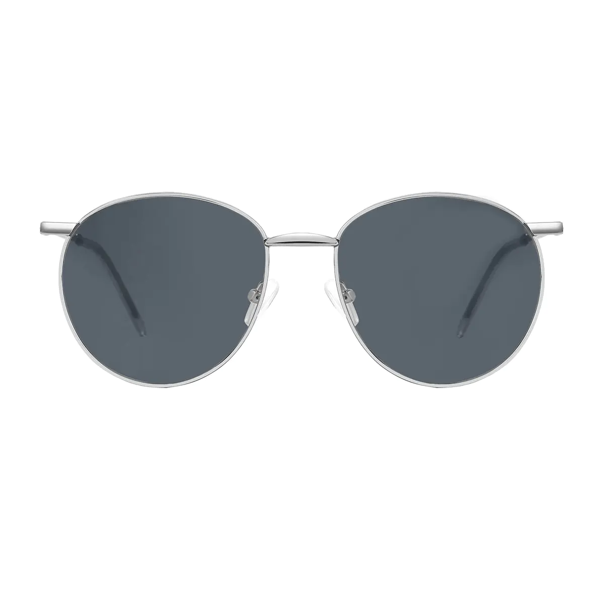 Round Silver Sunglasses
