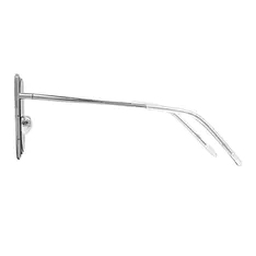 Cat-eye Silver Sunglasses