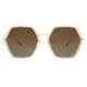 Geometric Gold Sunglasses