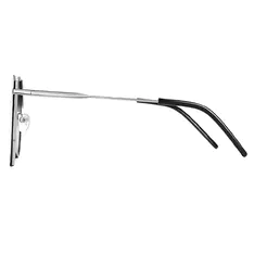 Cat-eye Silver Sunglasses